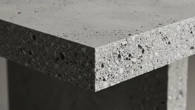 میز بتن اکسپوز مقاوم در برابر یخبندان: راهنمای جامع طراحی، ساخت و نگهداری