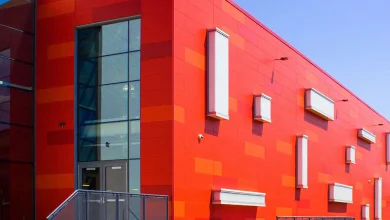 تأثیر رنگ و متریال در نمای ساختمان‌های تجاری