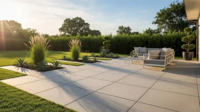 کفپوش بتنی در محوطه‌سازی راهنمای کامل انواع، اجرا و طراحی