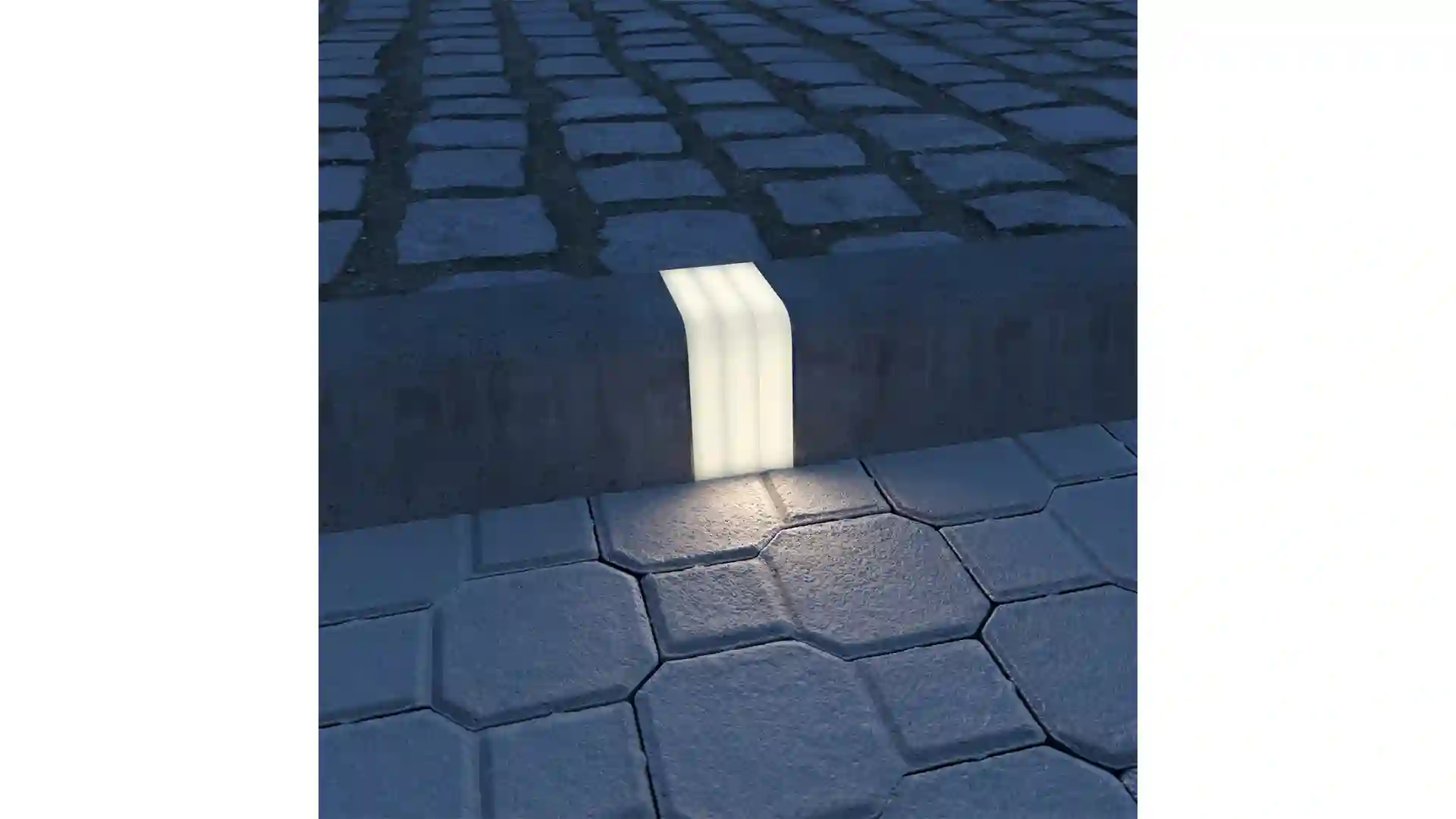 جدول بتنی با نورپردازی داخلی