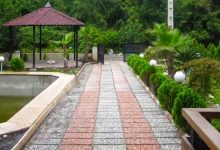 واش بتن در طراحی باغ