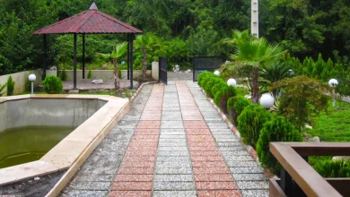 واش بتن در طراحی باغ